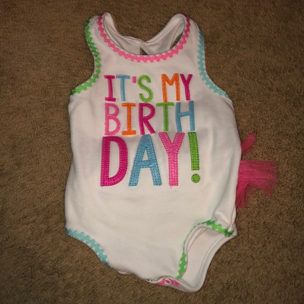 Mud Pie birthday onesie